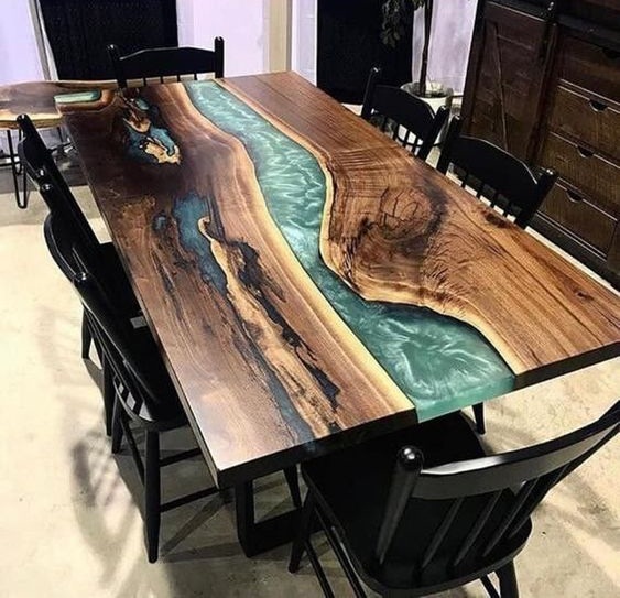 Resin Dining Table Design