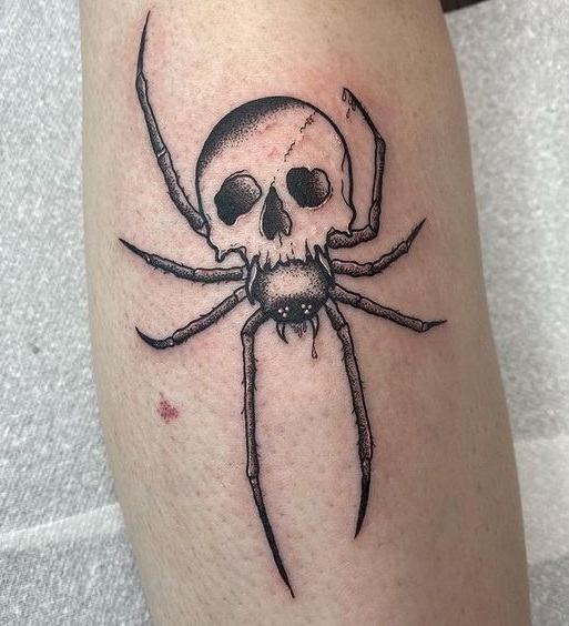 Spider Skull Tattoo