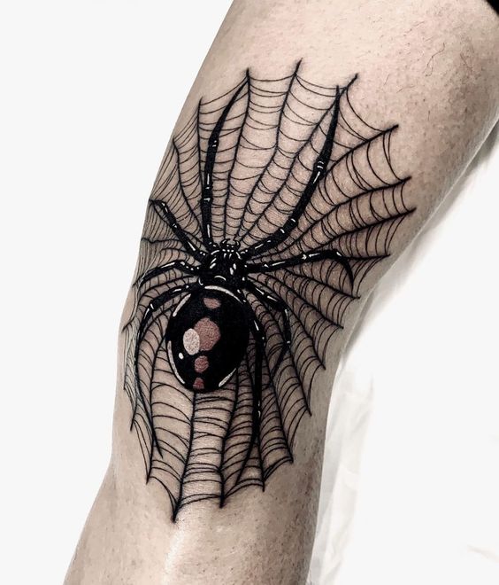 Captivating Webs Exploring the Intricacy of Spider Net Tattoos