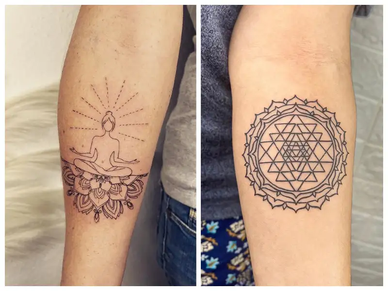 Spiritual Tattoos  Inked Magazine  Sacred geometry tattoo Geometry tattoo  Tattoos for guys