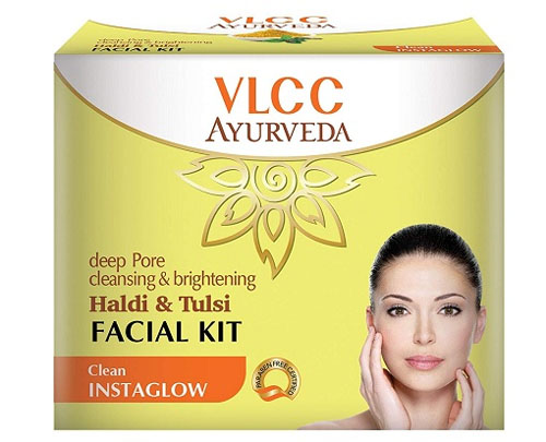 Vlcc Ayurveda Deep Pore Cleansing And Brightening Haldi And Tulsi Facial Kit