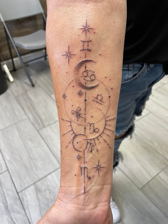 10+ Magnificent Celestial Tattoo Designs for Men and Women
