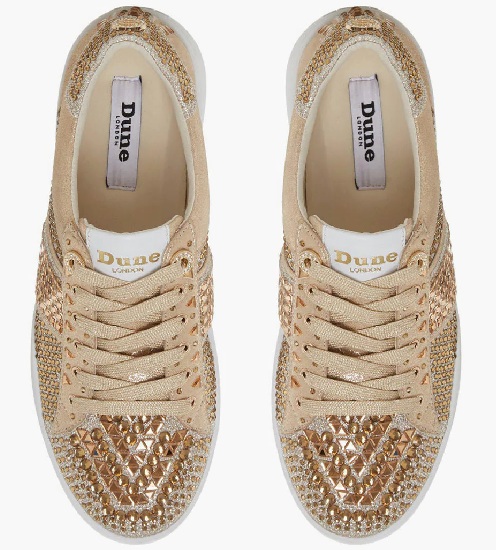 Designer Gold Embellished Shoes