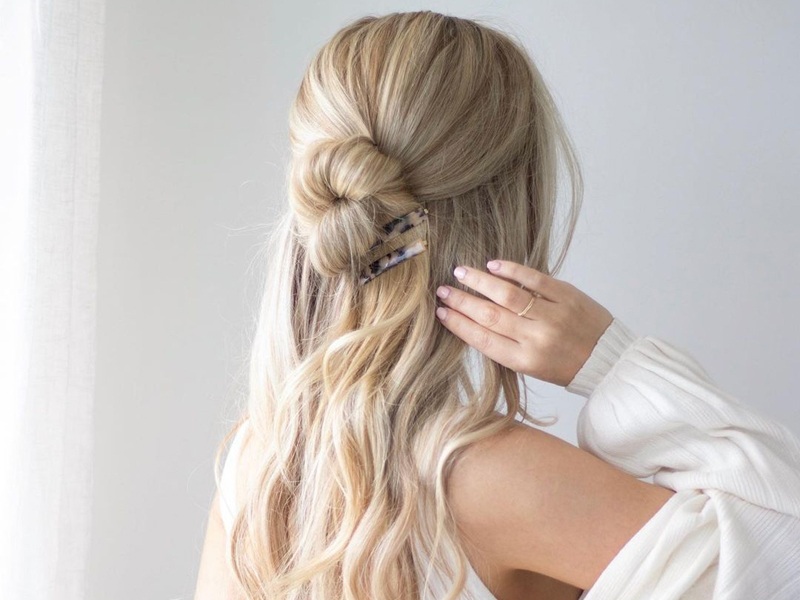 Half Up and Half Down Messy Hairstyles