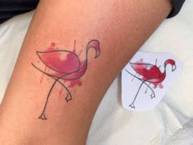 10 Stylish and Stunning Flamingo Tattoo Designs!