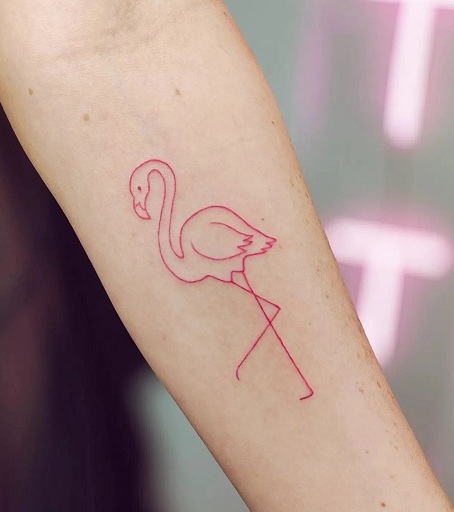 Flamingo Design Tattoo