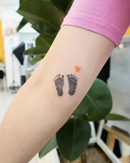 19 Adorable Baby Footprint Tattoos On Wrist  Tattoo Designs   TattoosBagcom