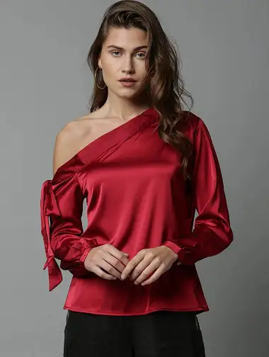 Sheer Bounce bang 20 Fashionable Satin Top Designs for Ladies in Trend