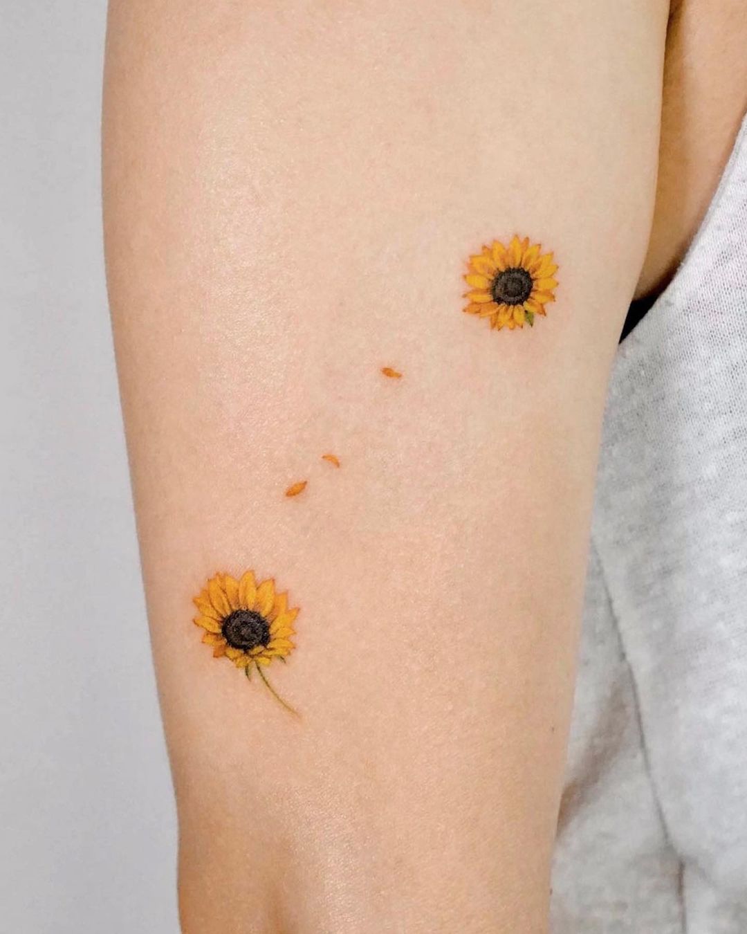 Tiny Sunflower Arm Tattoo, The Nature's Touch