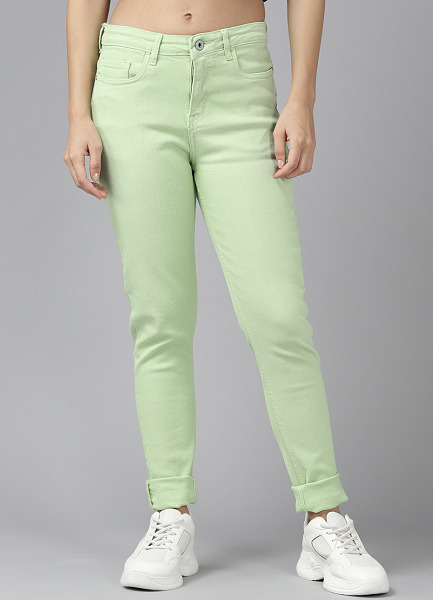 Ultra Skinny Green Jeans