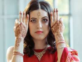 12 Charming Indian Wedding Reception Hairstyles