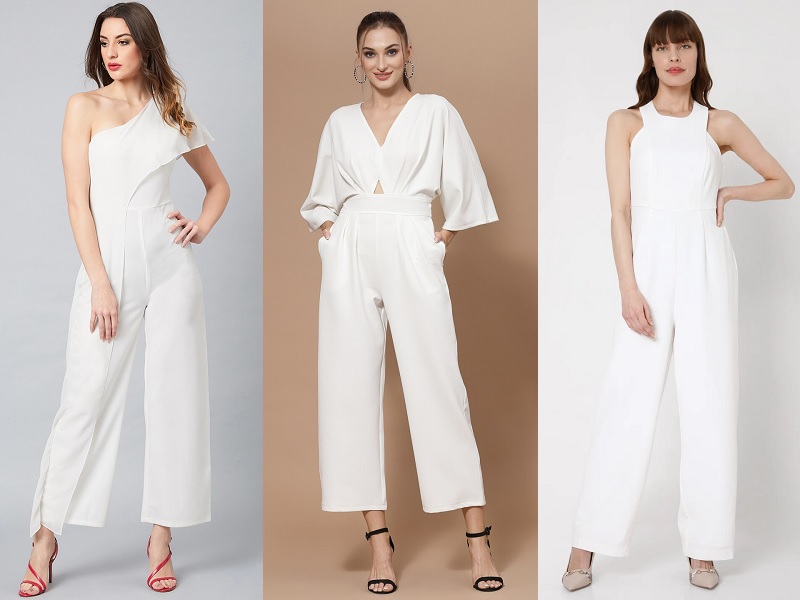 9 Trendy Models Of White Jumpsuits For Women With Elegant Looks