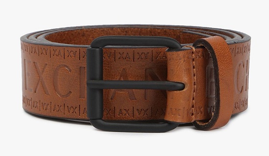 Armani Exchange Genuine Leather Belt