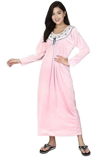 Blouse Style Winter Nightgown