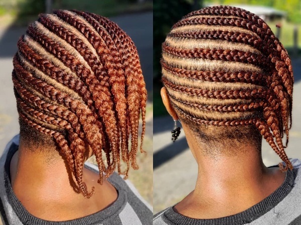 35 Beautiful Cornrow All-Back Styles For 2024 | ThriveNaija | Braided cornrow  hairstyles, Braided hairdo, Cornrow hairstyles