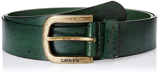 Green Levi's Leather Belt
