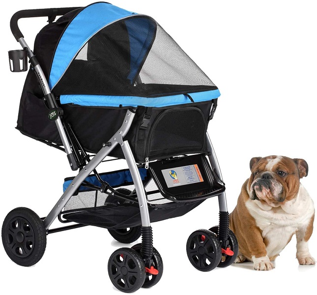 HPZ Pet Rover Premium Heavy Duty Dog Stroller Travel Carriage
