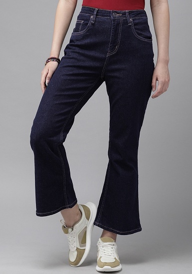 High Waisted Stretch Bootcut Jeans