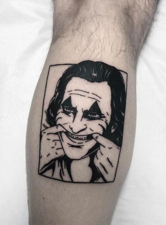 Joker tattoo I got done last year So pleased with it  rjoker
