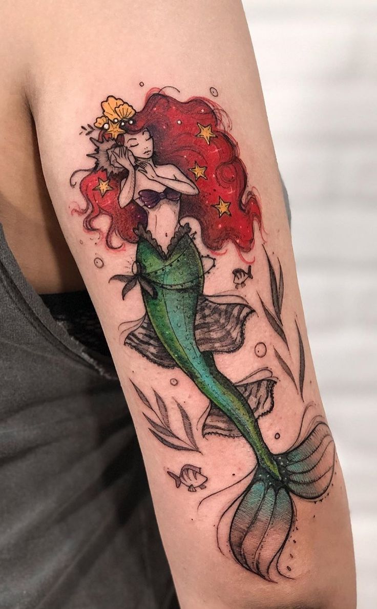 mermaid tattoo by bad-ass-mermaid on DeviantArt