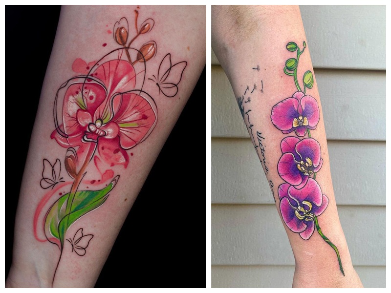 Orchid Tattoo Designs