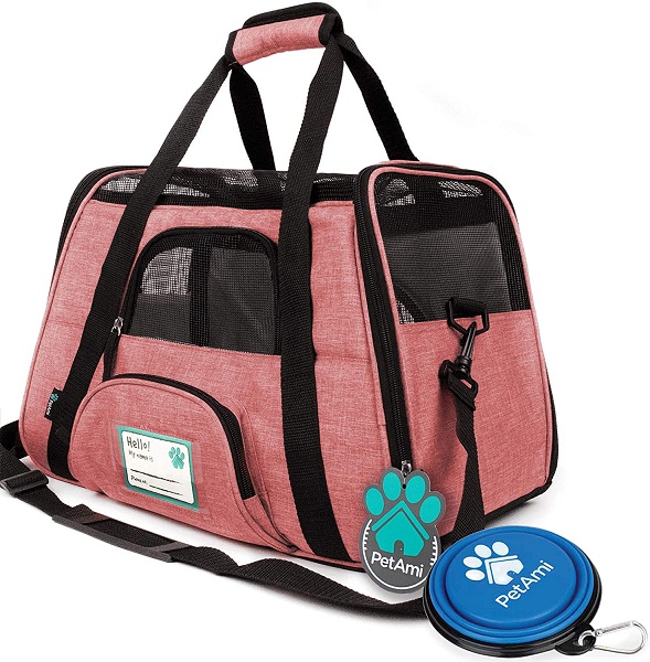 Pet Ami Premium Airline Approved Soft-Sided Pet Travel Carrier