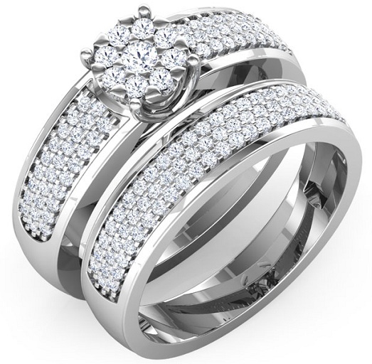 Statement Bridal Ring Set