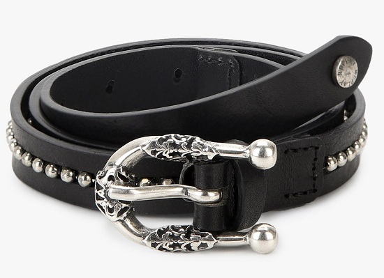Studded Designer Leather Belt