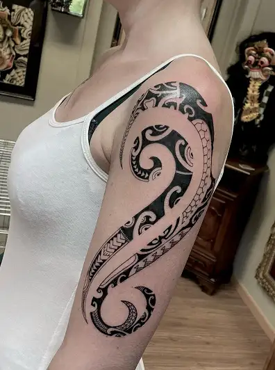 Snake shoulder tattoo  TikTok