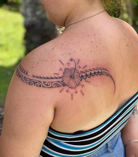 Women's Tribal Shoulder Tattoo Designs