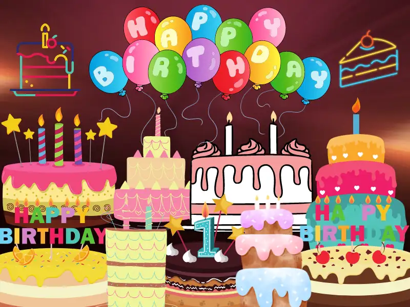 Home Cake 10-60th Happy Birthday Cake Topper Card Birthday Party Cake Diy Decor