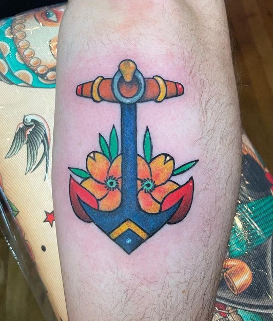 Anchor Navy Tattoo
