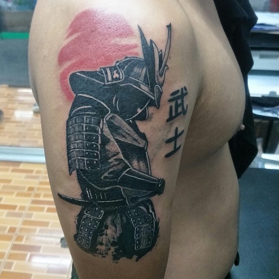 Kanji Samurai Tattoo