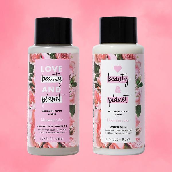 Love Beauty & Planet Rose Shampoo and Conditioner