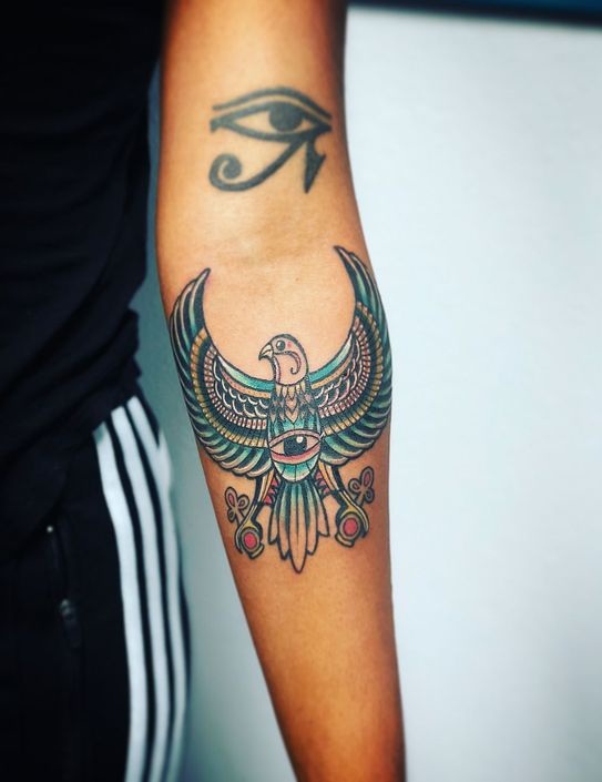 Phoenix Ankh Tattoo