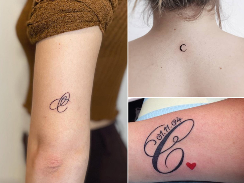 20 Fantastic C Letter Tattoo Designs You Can Try | Styles At Life