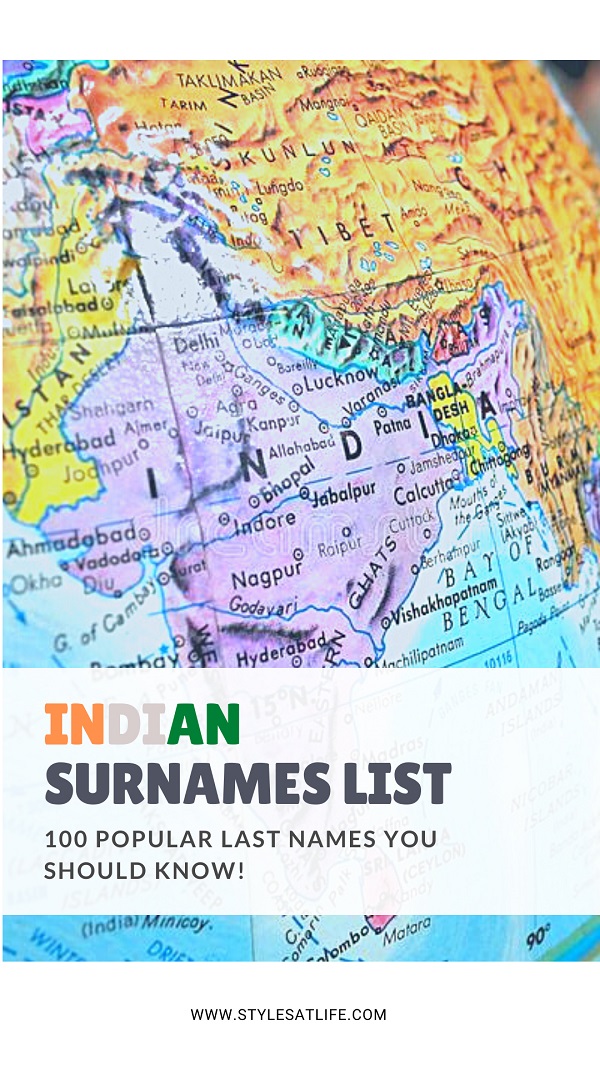 Indian Surnames List