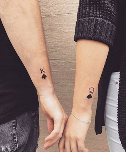 King And Queen Of Spades Tattoo