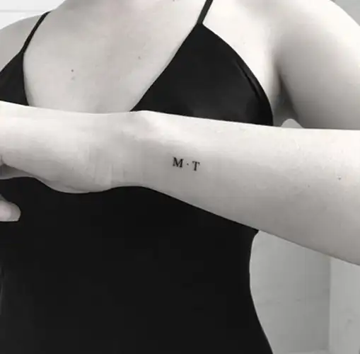 Custom Tattoo Design  sf initials  Simple Sally