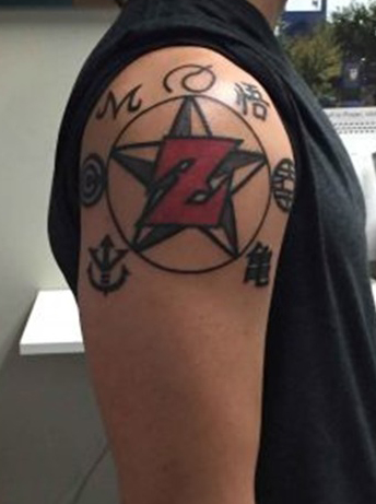 Magical Z Letter Tattoo Design