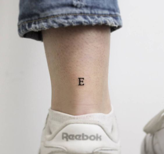 Simple E Letter Design