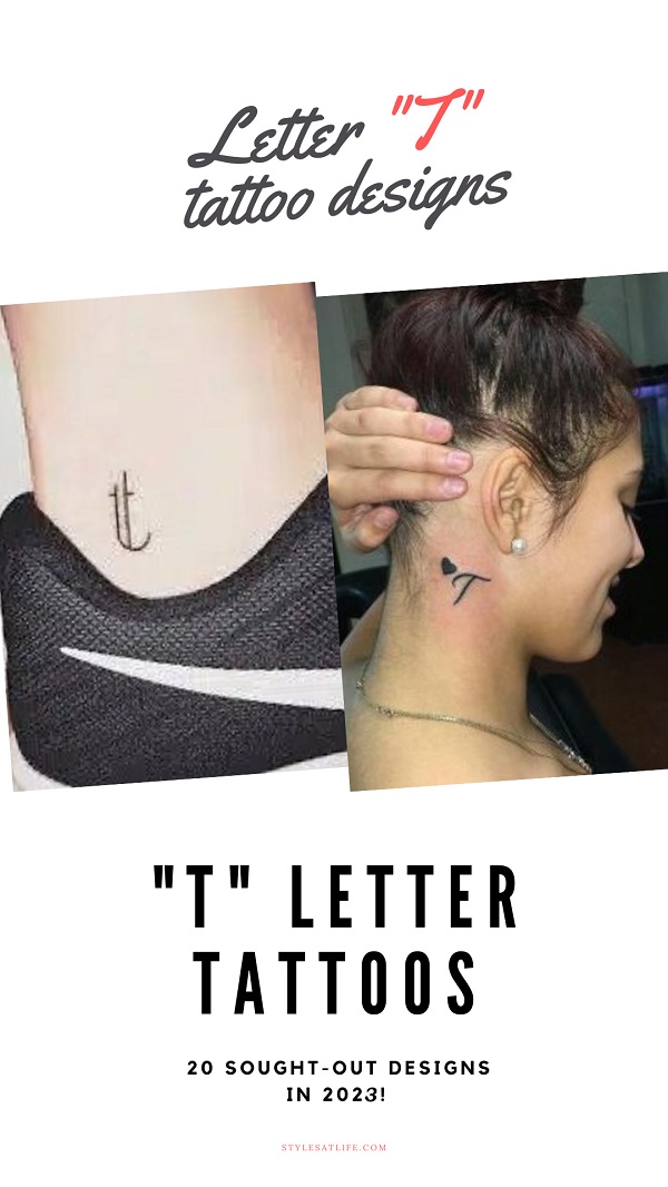 T Letter Tattoos Designs