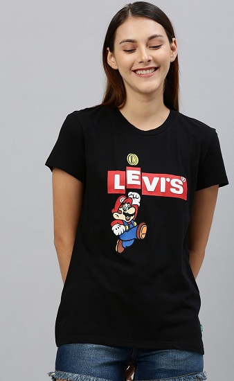 Black Levis Mario T Shirt