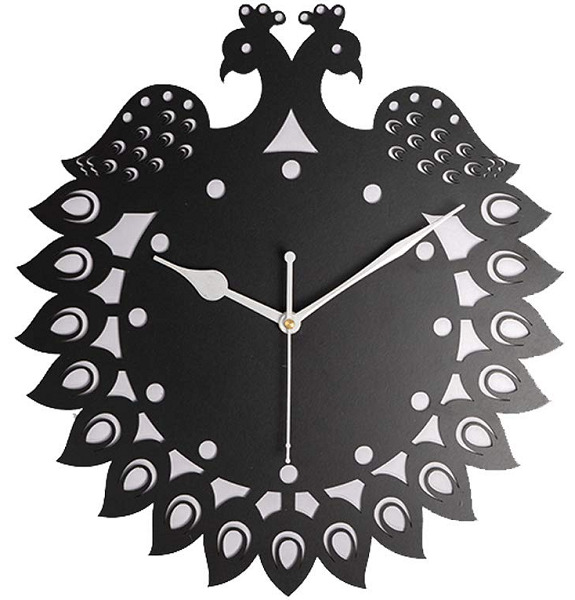 Black Wood Clock