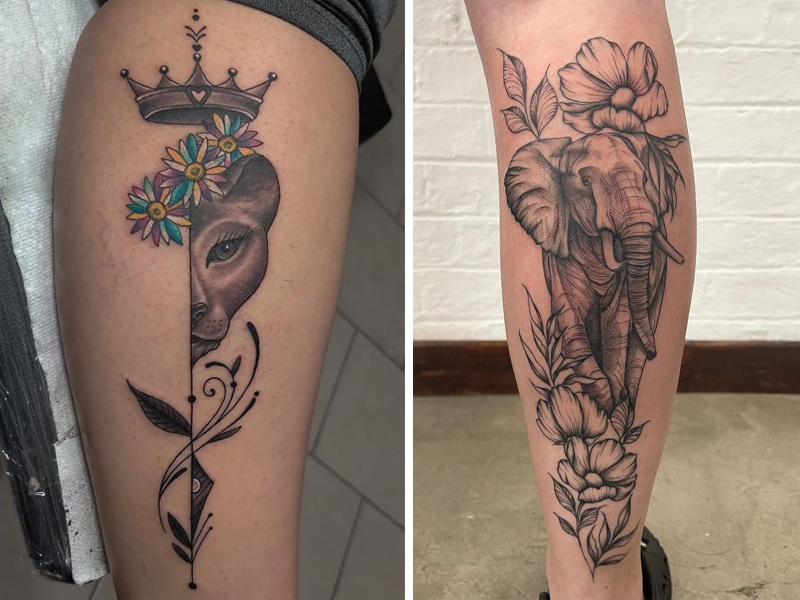 200 Calf Tattoos For Women That Unleash Your Inner Beauty