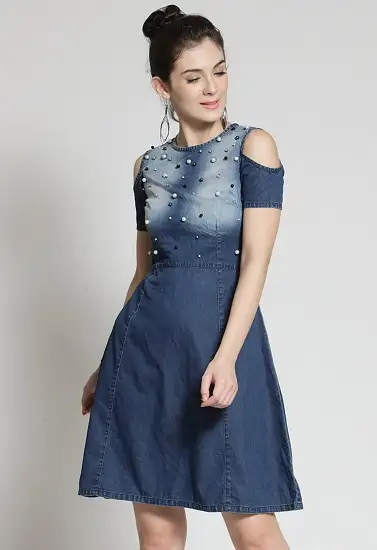 25 Fashionable Denim Dress Designs for ...