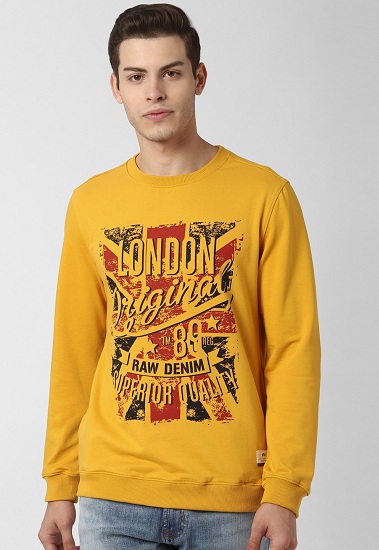 Peter England Slim Fit Sweatshirt For Men