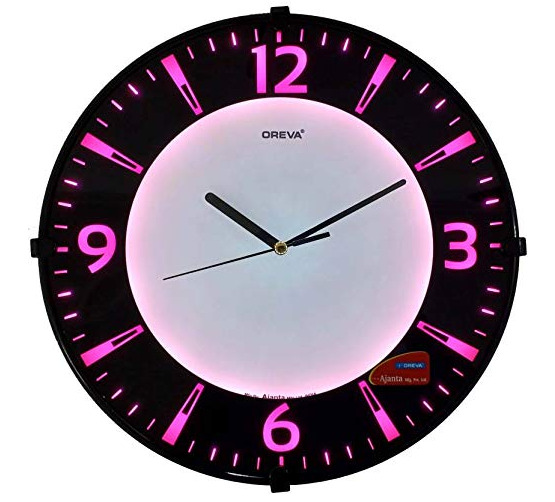 Pink Neon Clock