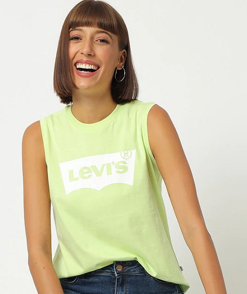 Printed Levi's Sleeveless T Shirt