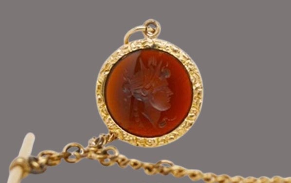 Sardonyx Chain And Pocket Watch for men